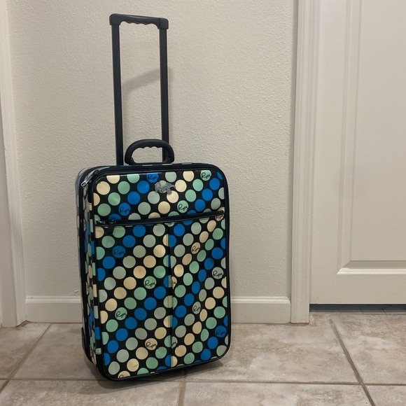 🌼 Vintage Y2K Roxy Suitcase Roxy Luggage Roxy Carry-on Rare Roxy - Picture 10 of 17